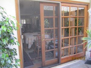 Closed Sliding Patio Screen Door in Sherman Oaks
