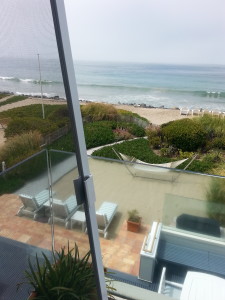 Patio Sliding Screen Door Custom Made for balcony in Malibu home