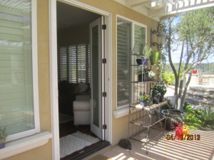 Open Double Set French Doors of Retractable Screen Doors in Calabasas