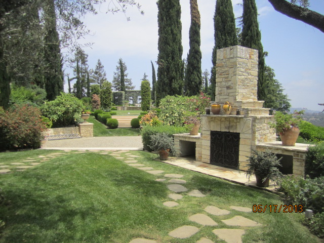 Bar-b-que view from inside Main Guest House