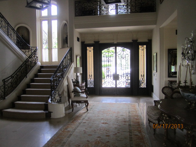 Screens in Staircase Sidelight Windows