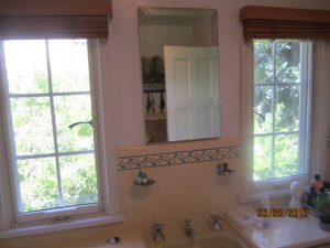 Beverly Hills Retractable Screen Windows in Master Bathroom