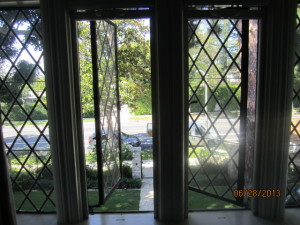 Beverly Hills Retractable Screen Windows in Living Room