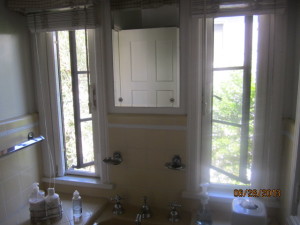 Beverly Hills Retractable Screen Windows in Bathroom