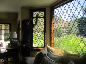 Beverly Hills Retractable Screen Windows in Living Room