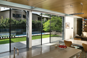 Wall screens for Bi-folding Doors overlooking the back yard