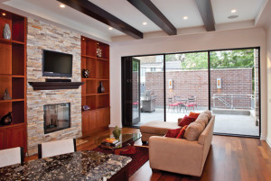 Wall screens for Bi-folding Doors overlooking the back yard