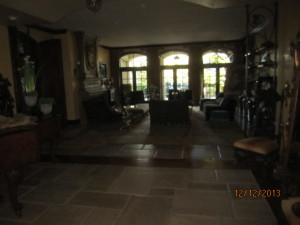 Arched Panels installed in entertainment area