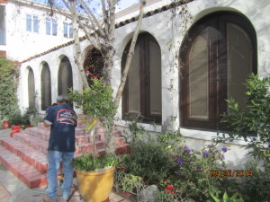 Screen arched panel installation in Studio City