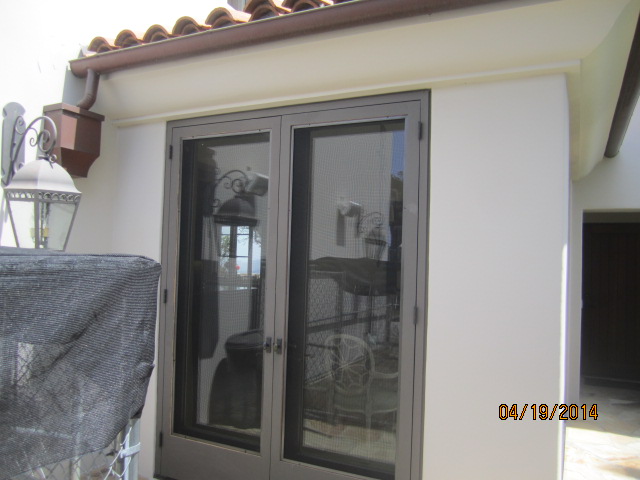 Malibu arched wood screen doors