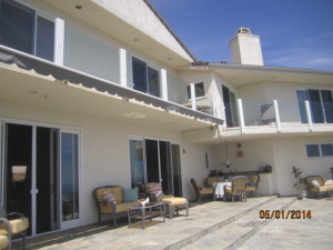 View from Deck of Sliding Patio Screen Doors installed in Malibu Oceanview Home