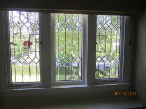 White Interior Window Screens with Wickets for Crank Windows