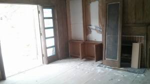 Custom made swinging wood screen doors