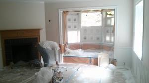 Interior aluminum window screens installed in Bel Air Home