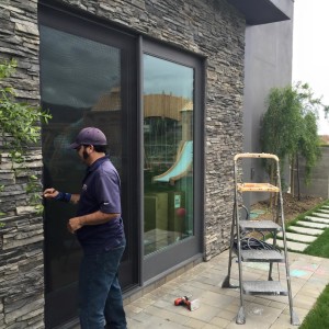 Retractable Screen Doors installed in Malibu Home