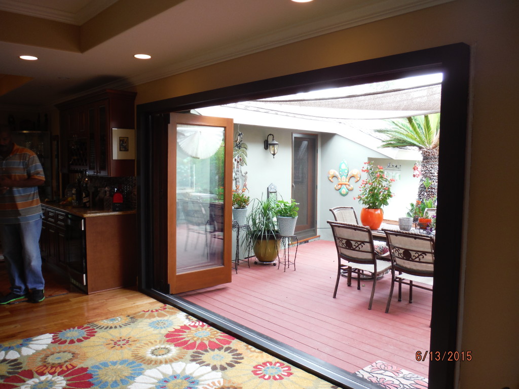 After view of Centor Arquitectural Screens for Bi-folding doors installed in West Hills