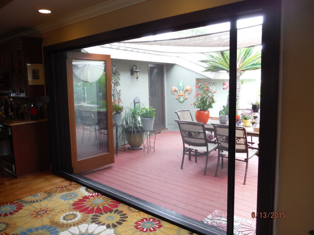 After view of Centor Arquitectural Screens for Bi-folding doors installed in West Hills