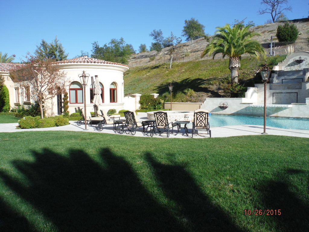 View of Home from Backyard of installation of Retractable Screen Doors in Agoura Hills