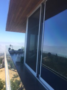 Oversized Anodized Silver Sliding Screen Doors