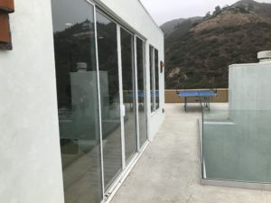 White Double Sliding Screen Doors