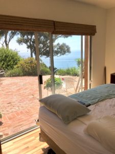 Malibu installation of Sliding Screen Doors with Anodized Silver Frames