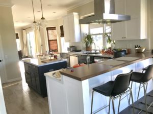 White Window Screen in Kitchen