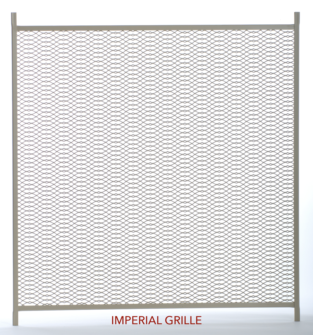 Protective Door Grilles. Grey Imperial Grille