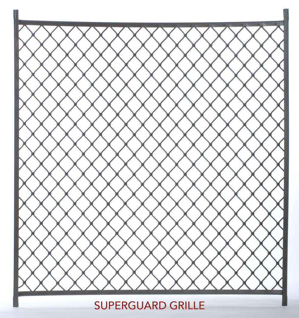 Protective Door Grilles. Bronze Superguard Grille