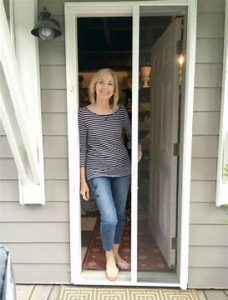 Retractable Screen Door on a Front Dutch Door | Screen Doors & Window Screens Retractable Screen Door on a Front Dutch Door