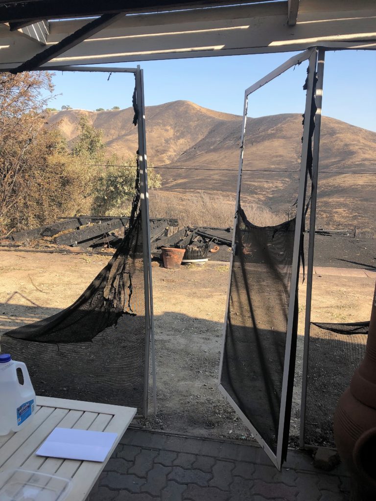 Before Fire Damage Restoration 1 | Screen Doors & Window Screens