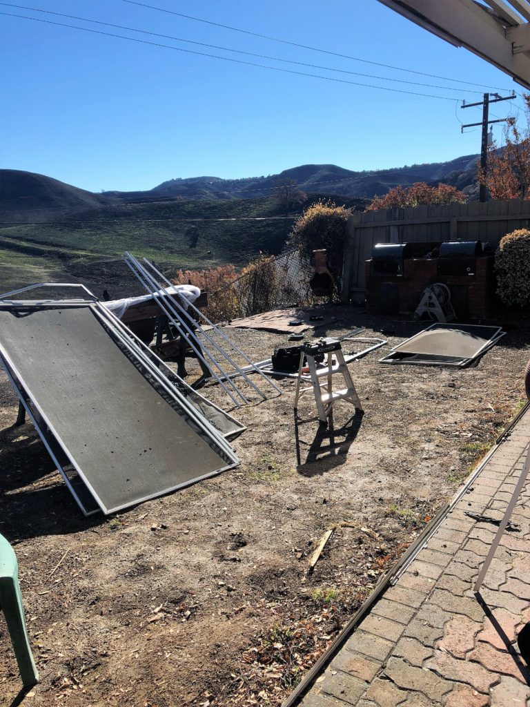 Fire Damage Restoration (5) | Screen Doors & Window Screens