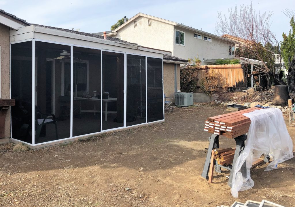 Restored Patio Enclosure | Screen Doors & Window Screens Restored Patio Enclosure