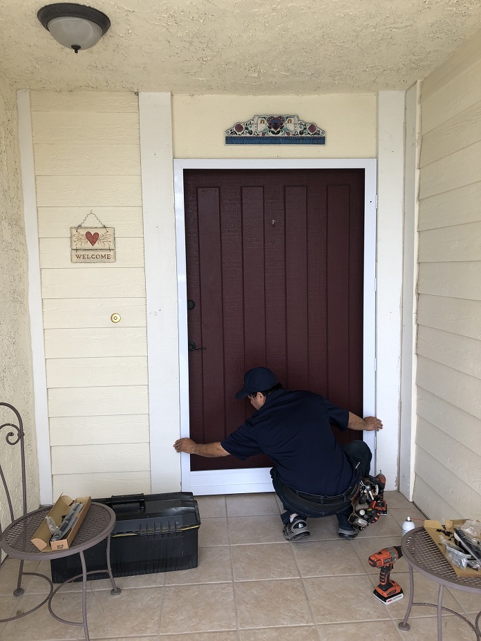 Swinging Front Door Screen