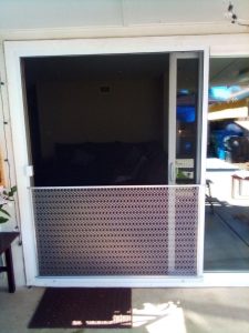 Pet Guards on sliding screen door in Sherman Oaks