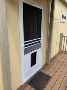 Model-E White with Pet Door